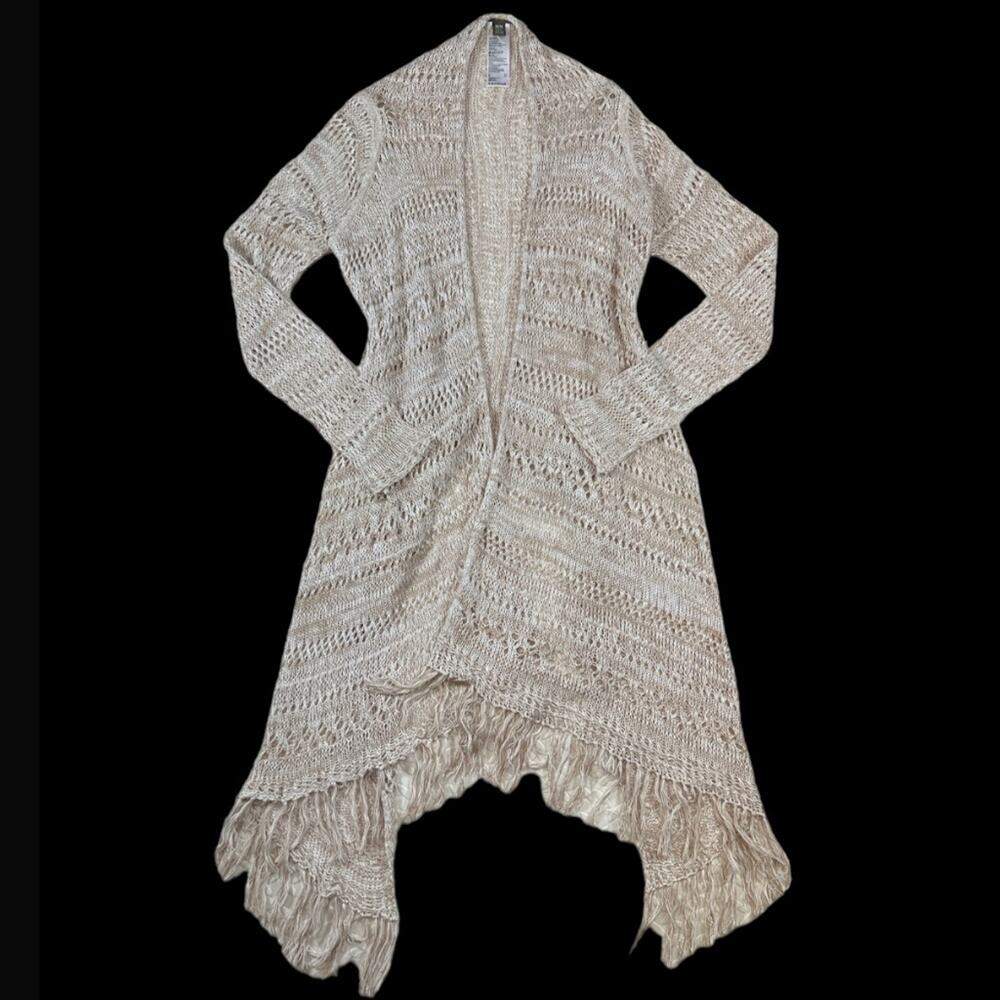 Tommy Bahama Khaki/Tan Sweater Cardigan | Size M